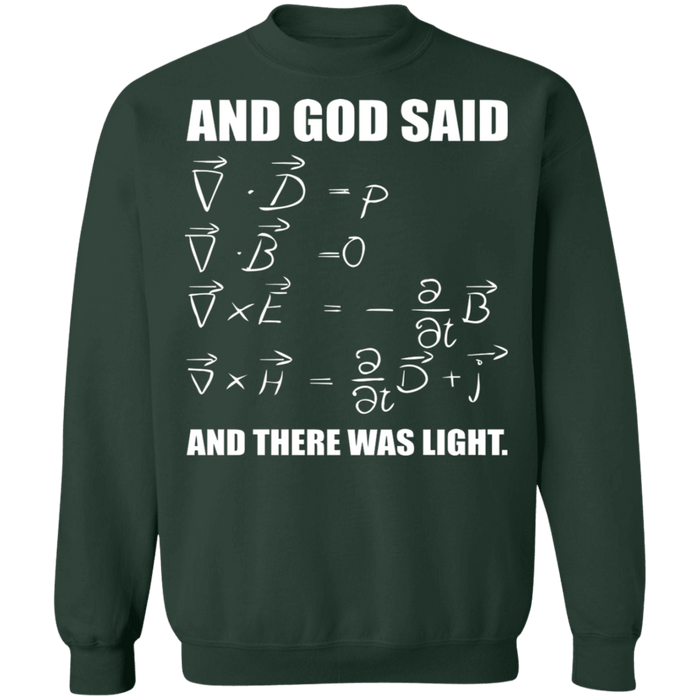 God Said Maxwell Equations and then there was light ugly christmas sweater sweatshirt