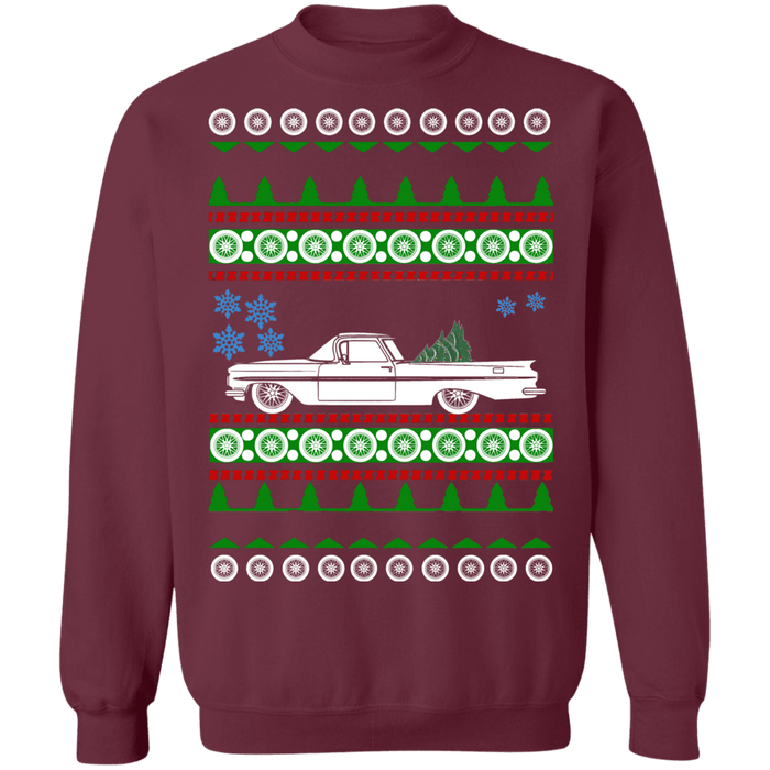 Chevy El Camino 1st gen Ugly Christmas Sweater 1959