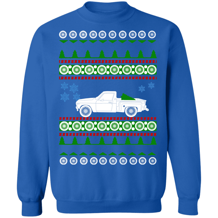 Pick Up Truck Chevy LUV Step Side 1976 Ugly Christmas Sweater sweatshirt