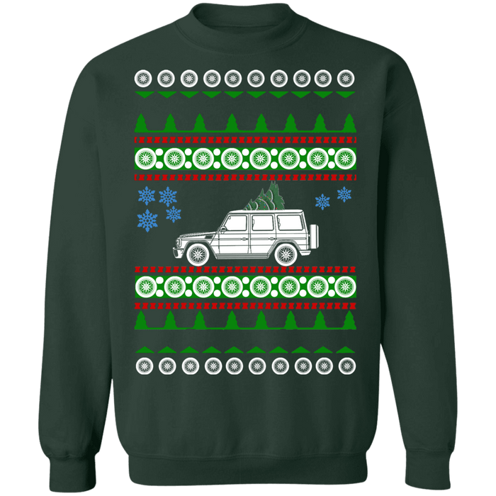 German SUV G-wagon G500 ugly christmas sweater