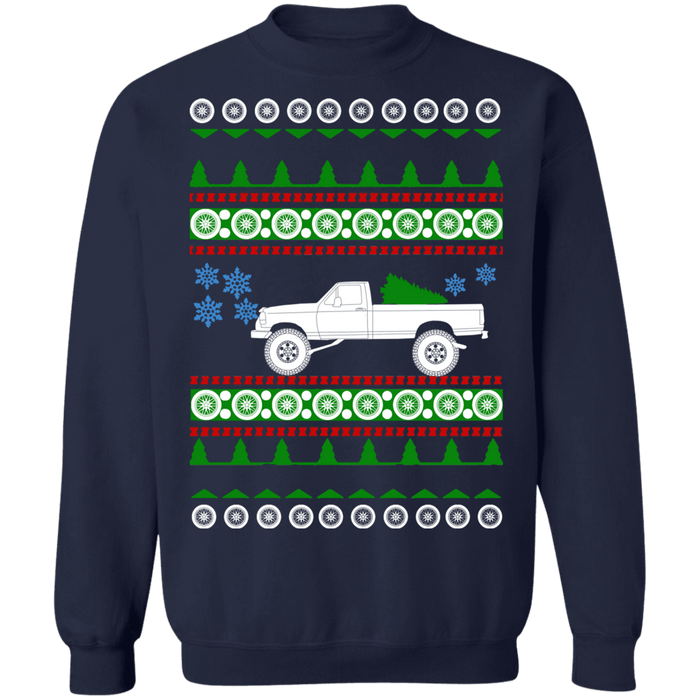 Pick Up Truck Ford F350 1997 Ugly Christmas Sweater sweatshirt