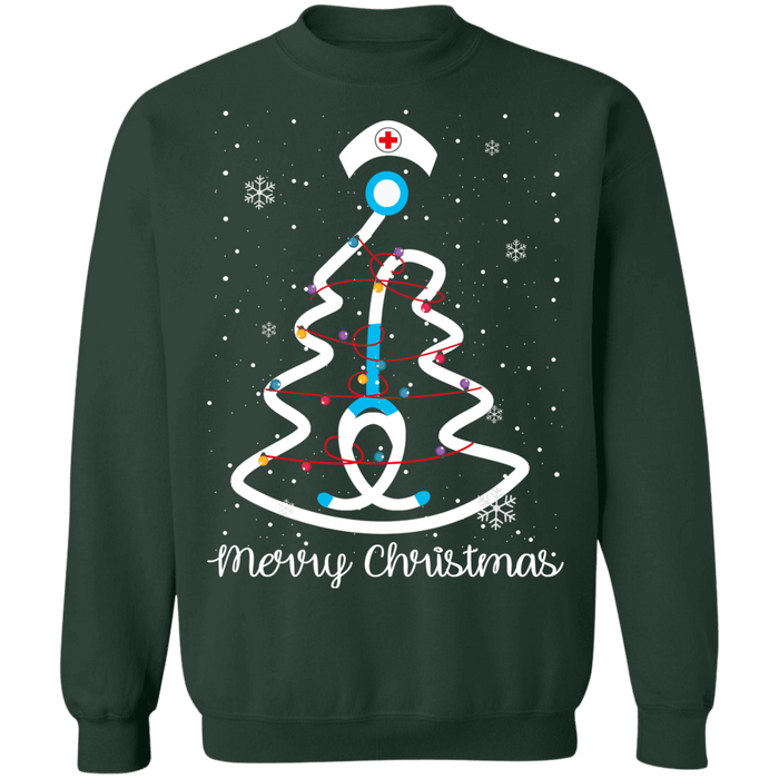 Nursing Tree Christmas Tree Ugly Sweater sweatshirt