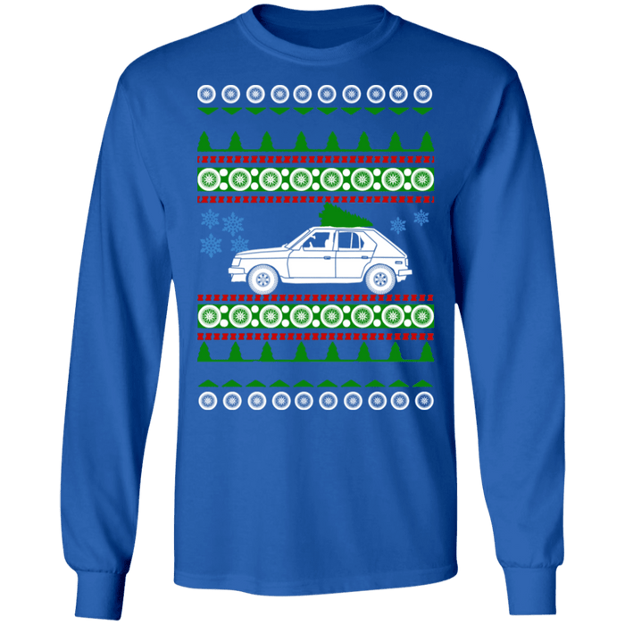 american car or truck like a  Omni GLH turbo Ugly Christmas Sweater Long Sleeve t-shirt sweatshirt