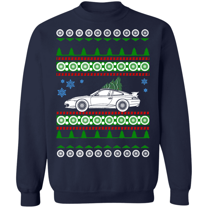 German car like 996 GT3 Porsche 911 Ugly Christmas Sweater sweatshirt