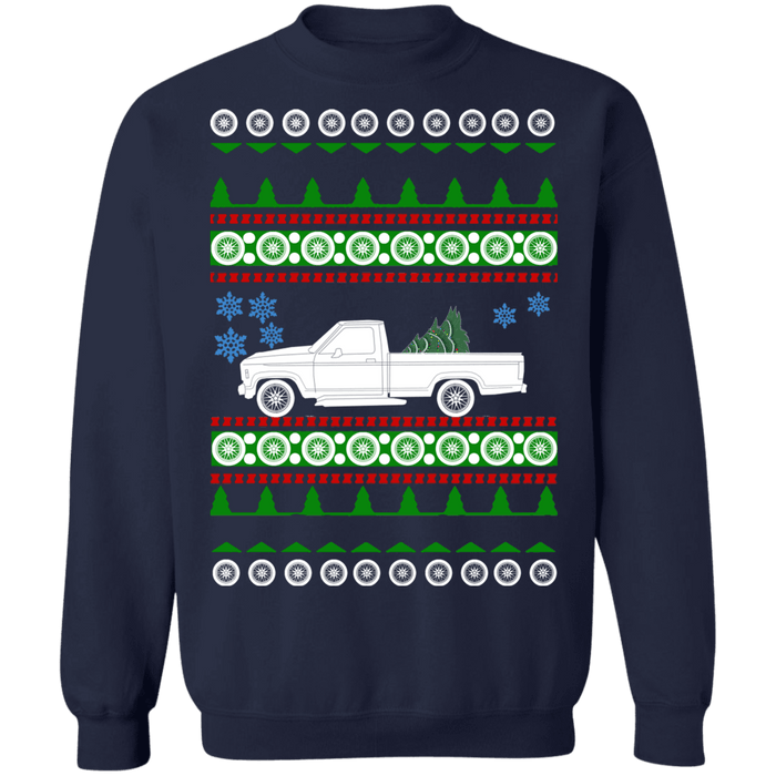 Truck 1985 Ford Ranger ugly christmas sweater sweatshirt