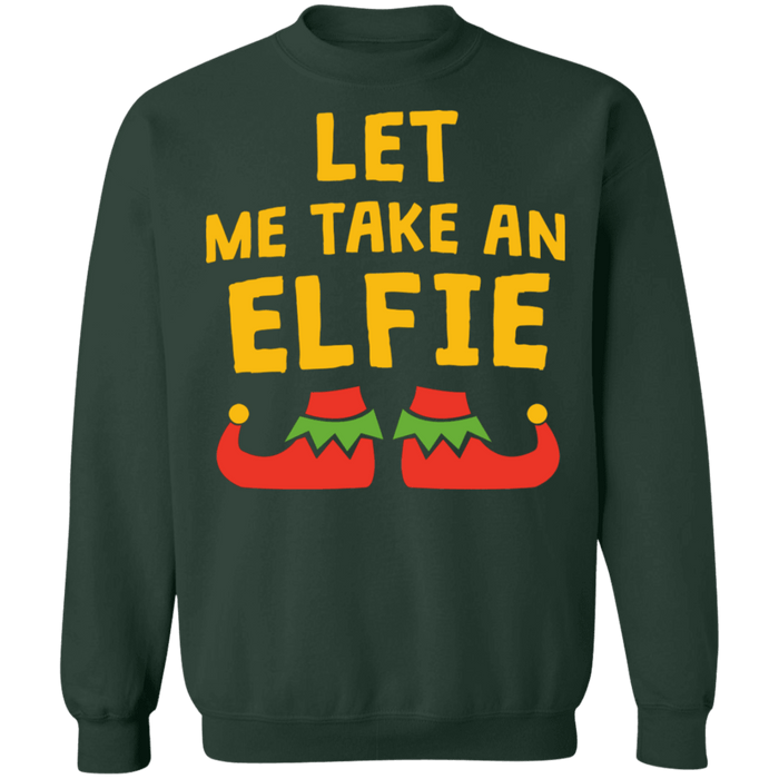 let me take an elfie ugly christmas sweater sweatshirt