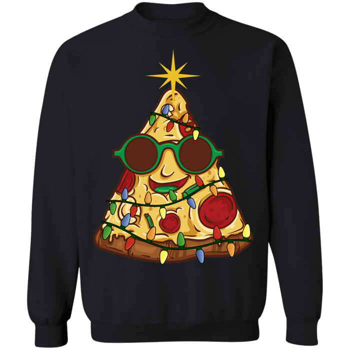 Pizza Christmas Tree Ugly Holiday Sweater sweatshirt