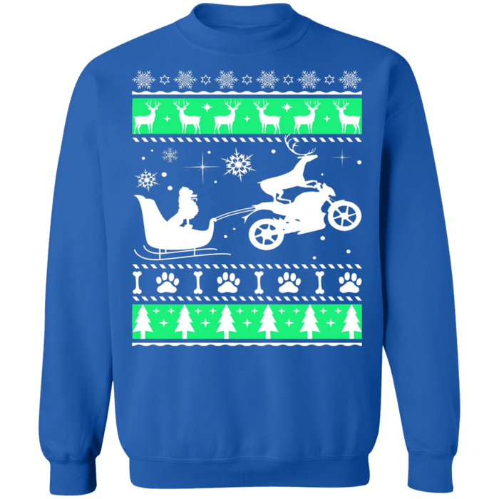 Poodle Dog Motocross Motorcycle Mx Ugly Christmas Sweater sweatshirt