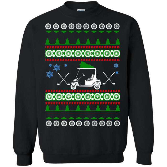 Golf Cart Ugly Christmas Sweater Golfer gift sweatshirt