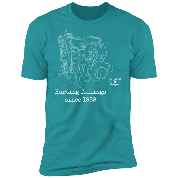 4g63 Big Turbo Engine Blueprint Series V3 Hurting Feelings since 1989 t-shirt