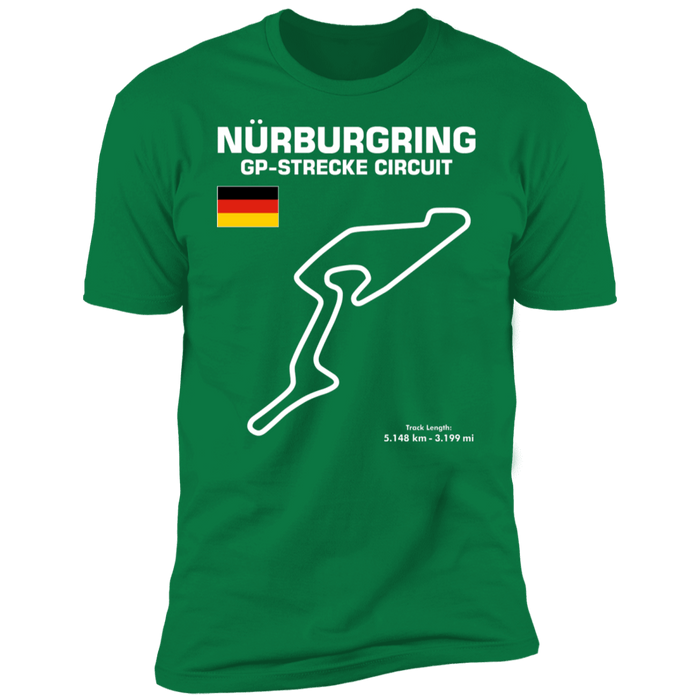 Nurburgring GP Strecke Circuit Track Outline shirt