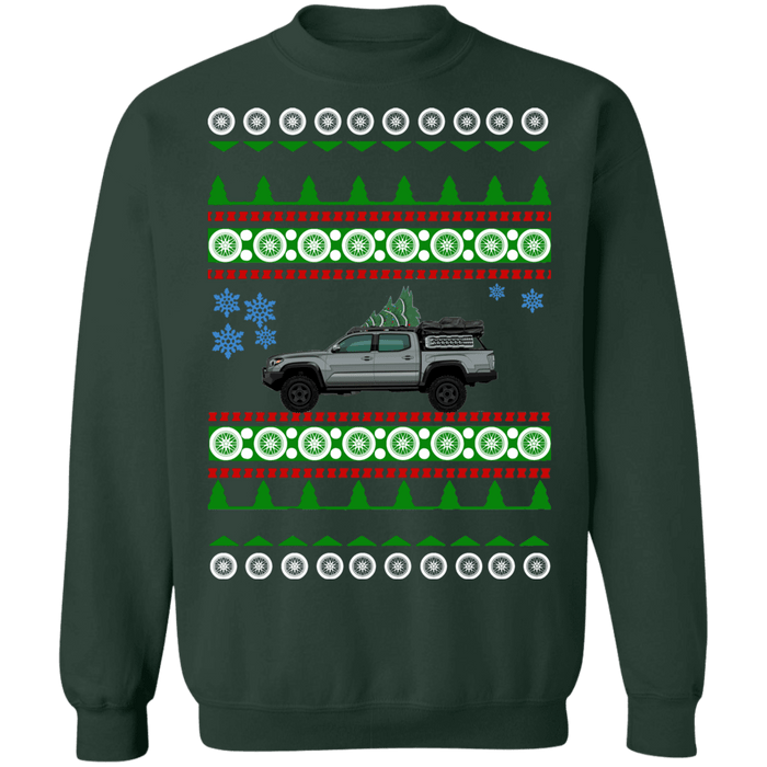 truck like a 3rd gen Tacoma Cement Gray Ugly Christmas Sweater Sweatshirt