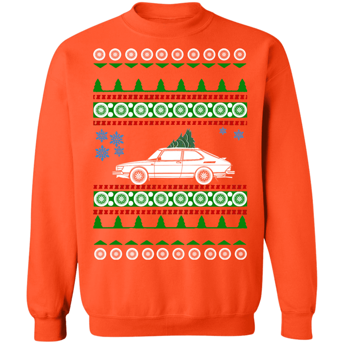 Saab 900 1987-1993 ugly christmas sweater sweatshirt