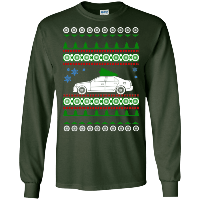 Cadillac CTS-V 2004-2007 ugly christmas sweater t shirt long sleeve sweatshirt