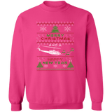 Bell UH-1 Iroquois Helicopter Ugly Christmas Sweater Sweatshirt