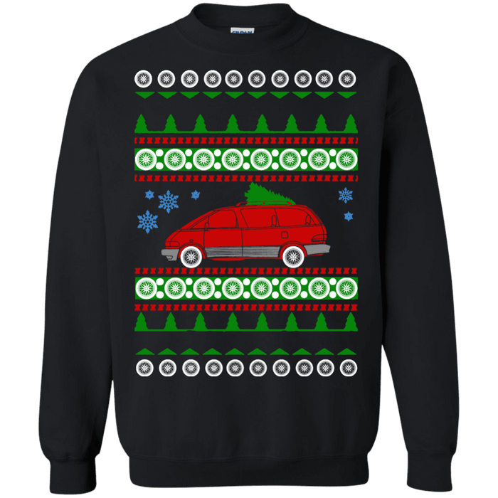 Toyota Previa Red 1991 Ugly Christmas Sweater sweatshirt