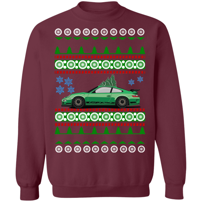 German Car Porsche 911 997 GT3 RS Ugly Christmas Sweater GT3RS