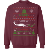 Blackhawk Helicopter Ugly Christmas Sweater Sweatshirt
