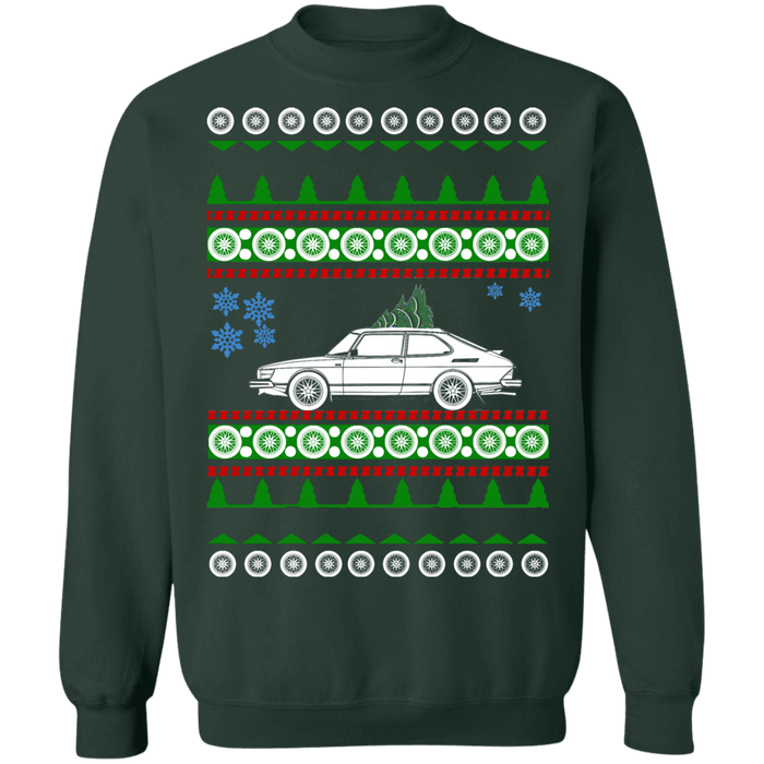 Saab 900 1987-1993 ugly christmas sweater sweatshirt