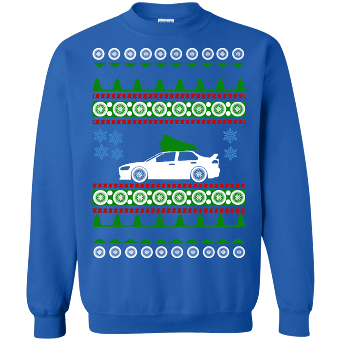 Lancer Evo X green tree Ugly Christmas Sweater new sweatshirt