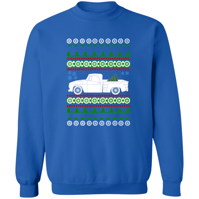 truck like a D100 Sweptline 2nd gen  Ugly Christmas Sweater Sweatshirt