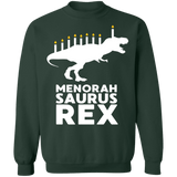 Funny Hanukkah Menorasaurus T-Rex Dinosaur Ugly Christmas Sweater sweatshirt