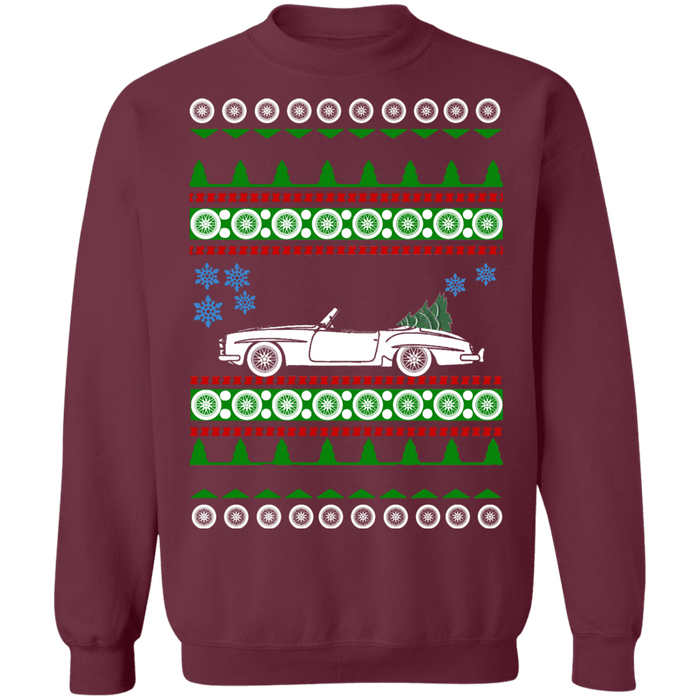 German Car 1959 Mercedes 190 SL Ugly christmas sweater