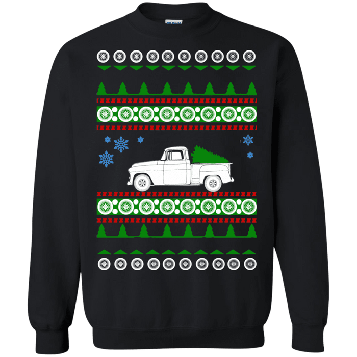 Chevy Truck 3100 1957 Ugly Christmas Sweater sweatshirt — Tool and