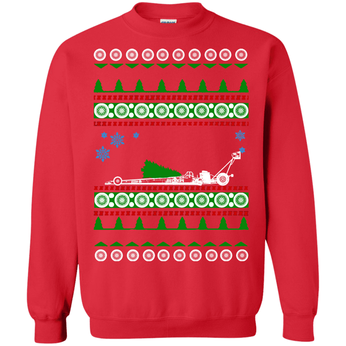 Dragster Drag Car Ugly Christmas Sweater sweatshirt