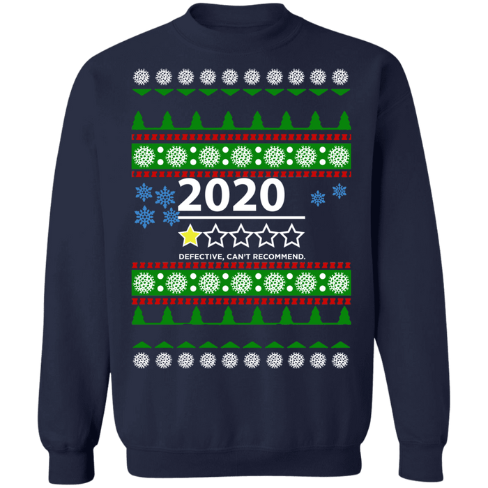 2020 Ugly Christmas Sweater 1 Star Review Defective