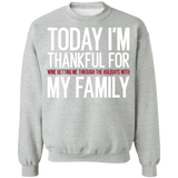 Today I'm Thankful for Wine and my family funny thanksgiving christmas sweater