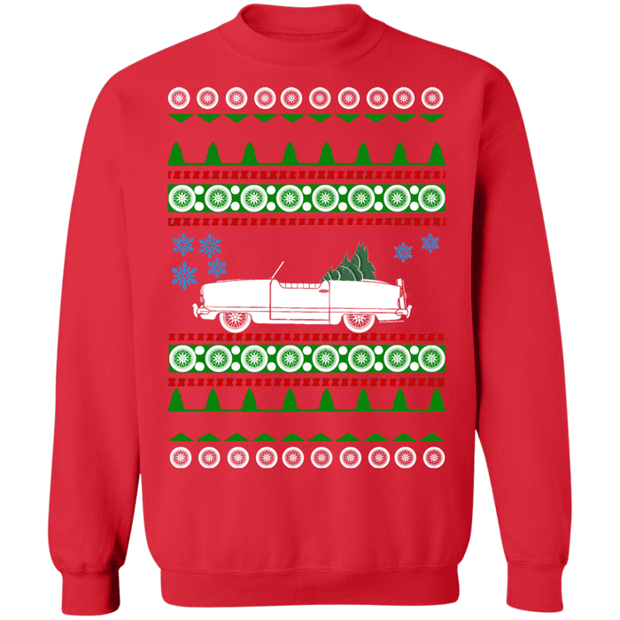 Car like Nash Metropolitan Ugly christmas sweater sweatshirt 1955