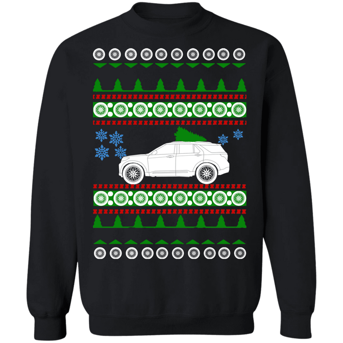 SUV Ugly Christmas Sweater Ford Explorer ST sweatshirt