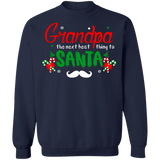 Grandpa the next best thing to Santa ugly Christmas Sweater sweatshirt