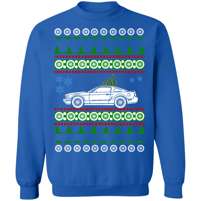 Ford Mustang GT Ugly Christmas Sweater 5th gen new tree