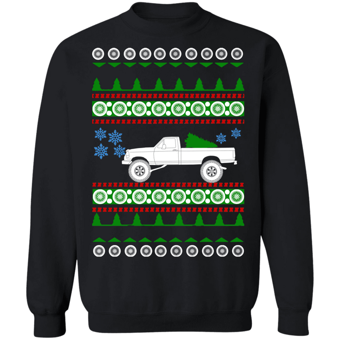 Pick Up Truck Ford F350 1997 Ugly Christmas Sweater sweatshirt