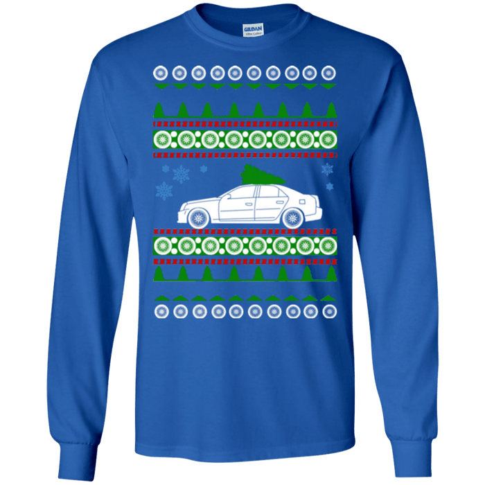 Cadillac CTS-V 2004-2007 ugly christmas sweater t shirt long sleeve sweatshirt