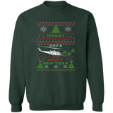 Bell UH-1 Iroquois Helicopter Ugly Christmas Sweater Sweatshirt