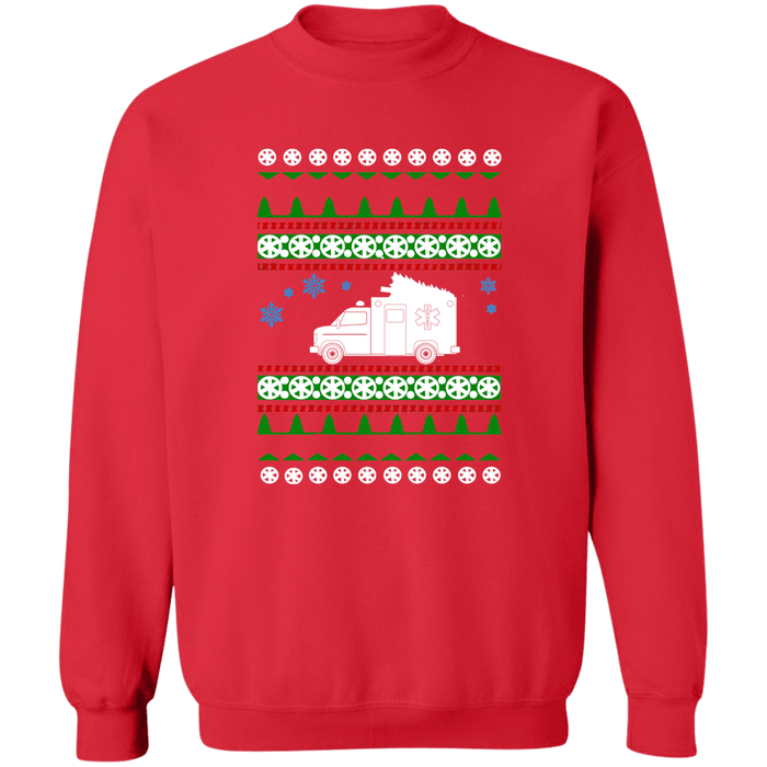 Ambulance EMT Ugly Christmas Sweater Sweatshirt