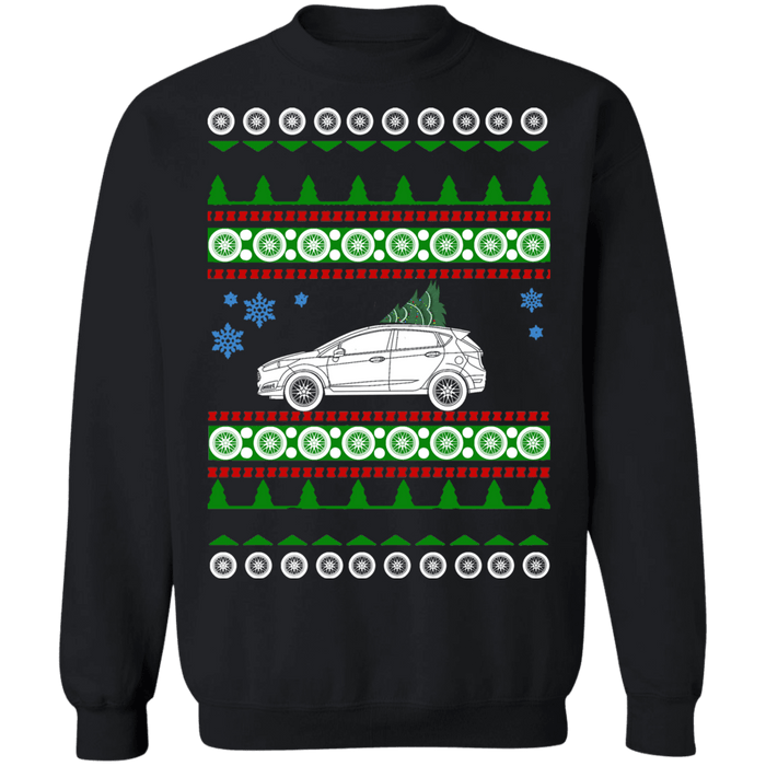 Ford Fiesta ST 4 Door 2015 ugly Christmas sweater sweatshirt sweatshirt