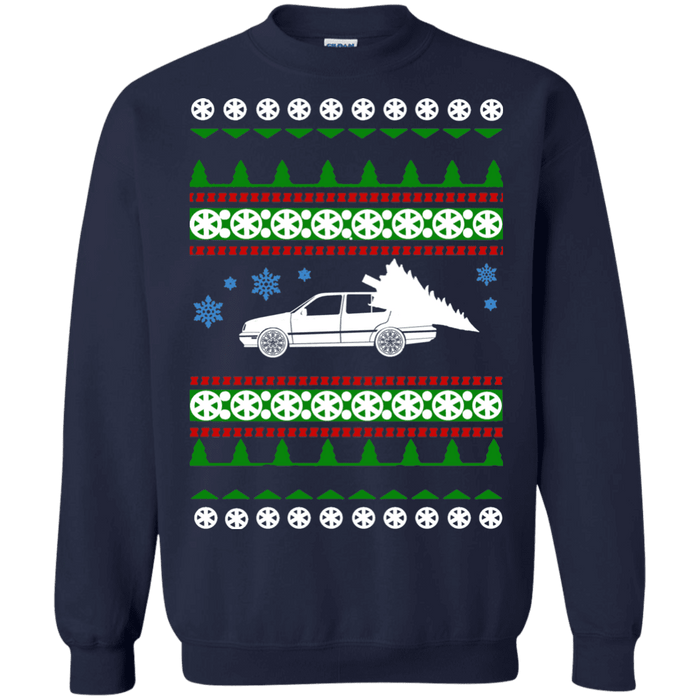 car like a mk3 Jetta Ugly Christmas Sweater sweatshirt