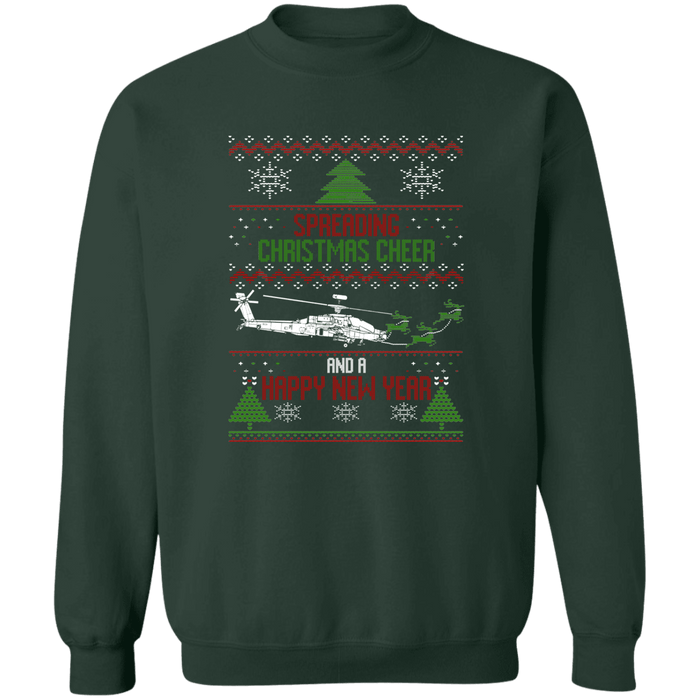 Apache Spreading Christmas Cheer Ugly Christmas Sweater Sweatshirt