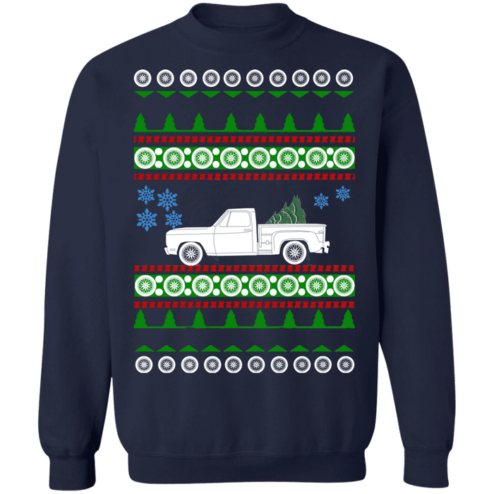 American Truck Like american car or truck like a  1981 Step Side Ram Ugly Christmas Sweater Sweatshirt