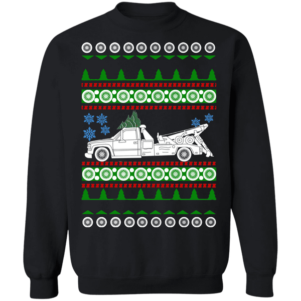 Tow Truck v2 Ugly Christmas Sweater