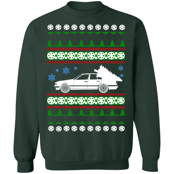 German Car Sedan BMW E34 M5 Ugly Christmas Sweater sweatshirt