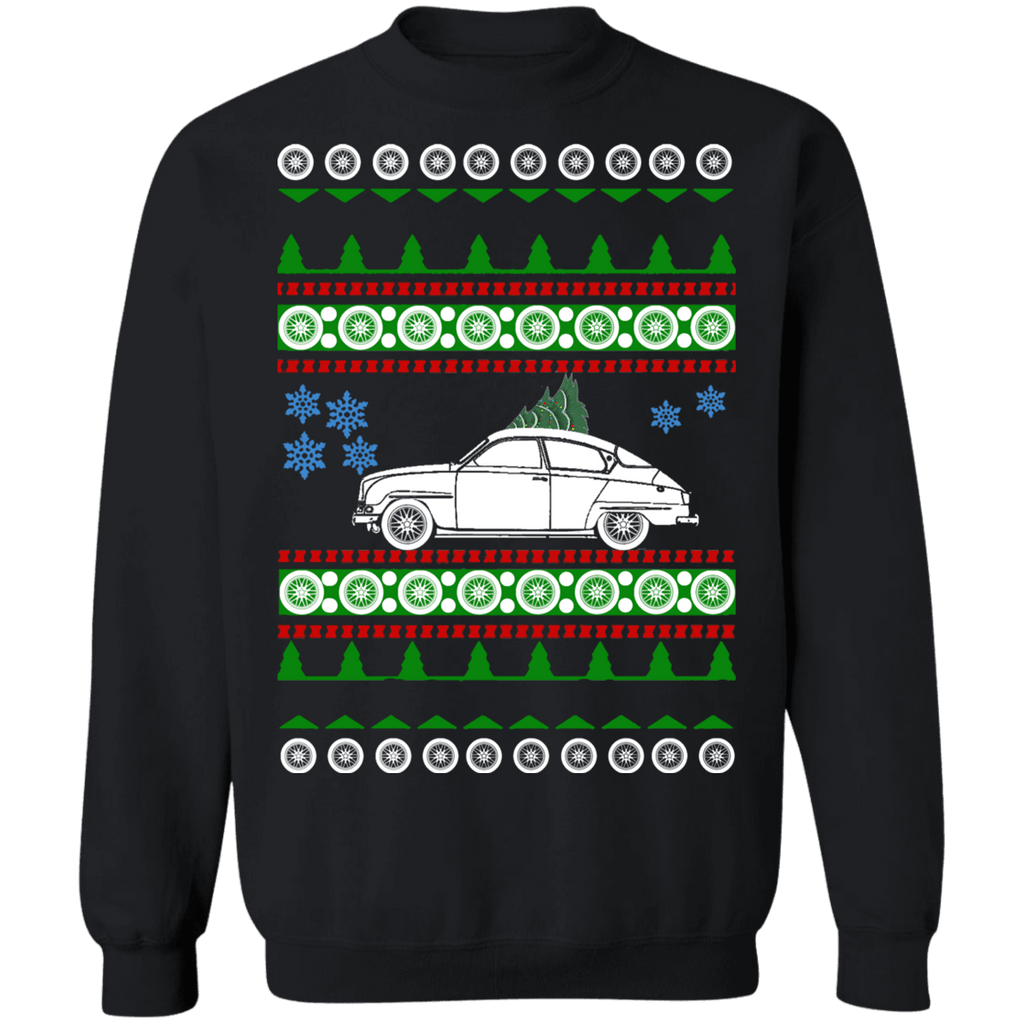 Saab 96 Ugly Christmas Sweater