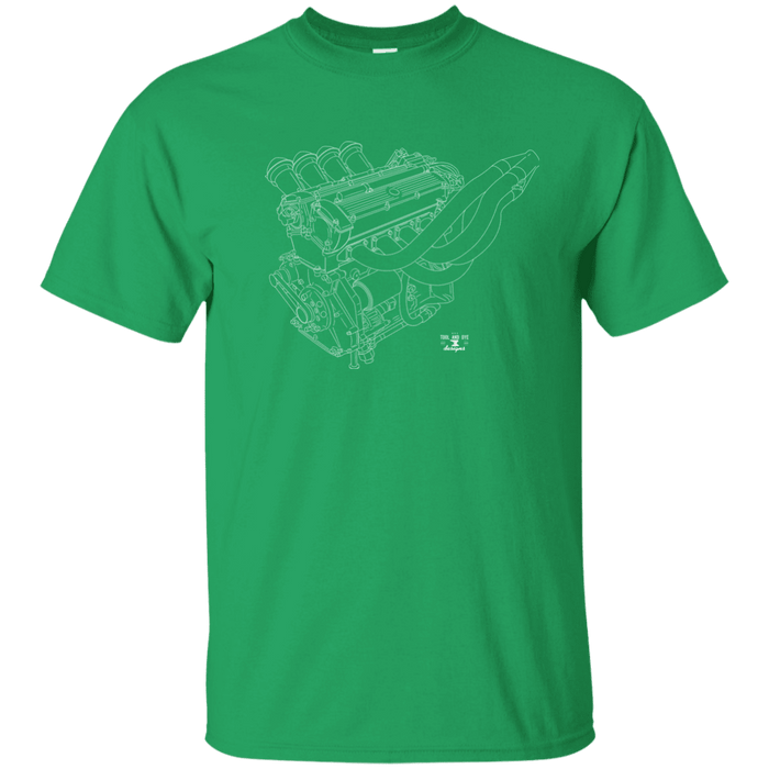 BMW M10 Engine Blueprint Illustration T-shirt