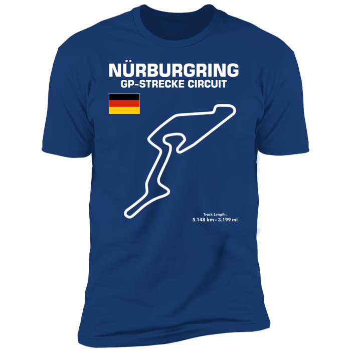 Nurburgring GP Strecke Circuit Track Outline shirt