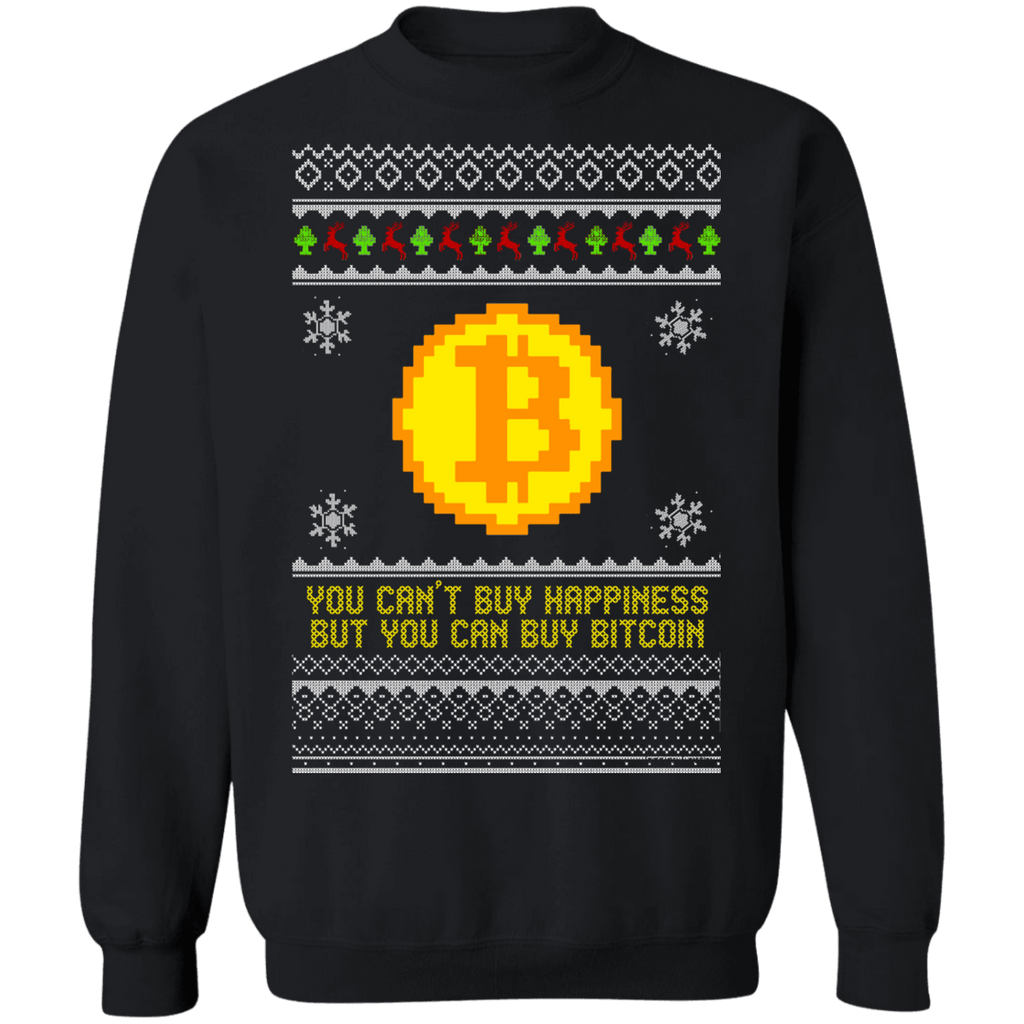 Crypto Ugly Christmas Sweater Sweatshirt BTC V1