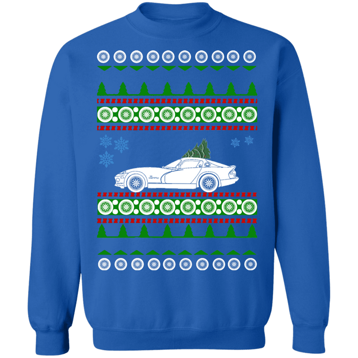 american car or truck like a  Viper 2nd gen Ugly christmas sweater V2